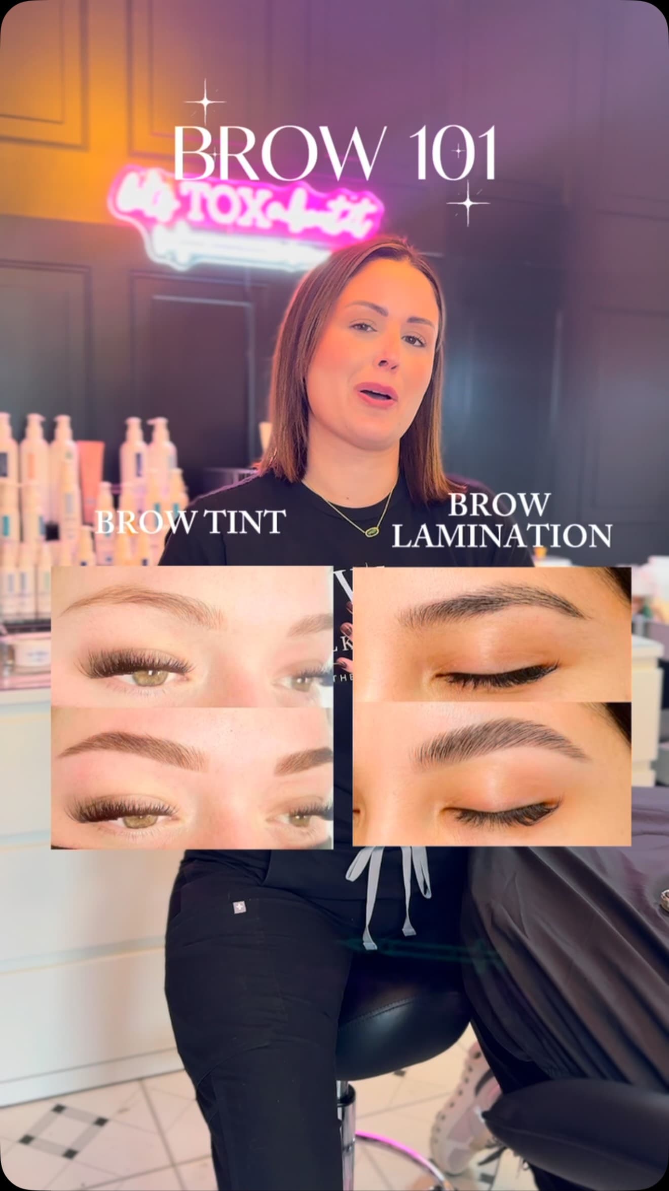 Ever wondered what actually separates brow lamination from brow tinting? 🤔
Bro